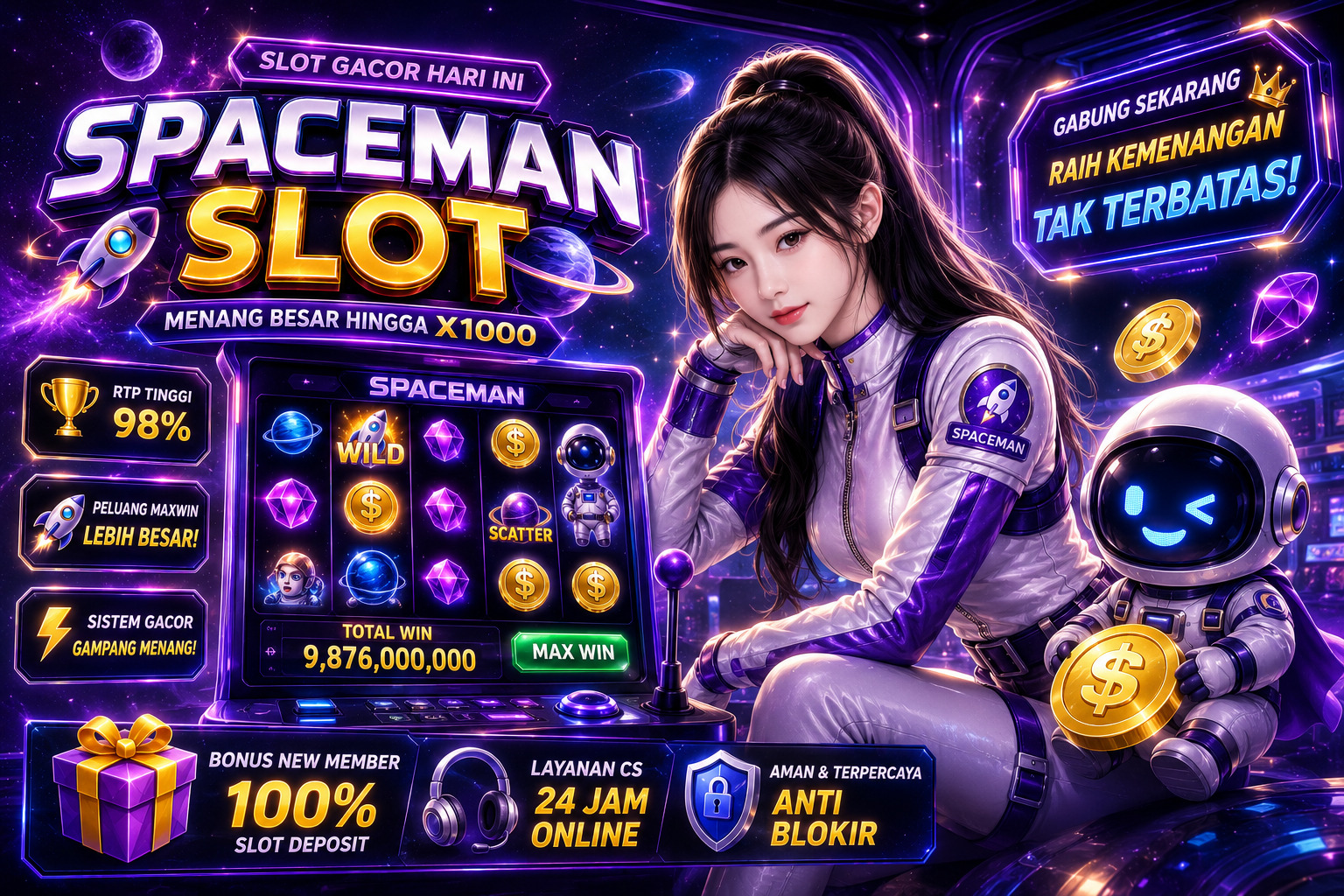 Spaceman Slot Mudah Dipahami Bahkan untuk Pemula